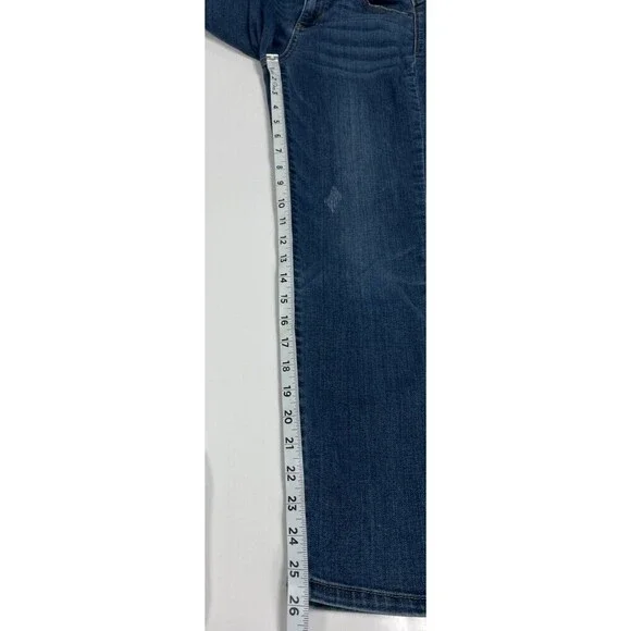 Judy Blue Jeans Mid-Rise Relaxed Fit Women's Dark Wash Curvy Size (5/27) - Picture 9 of 14